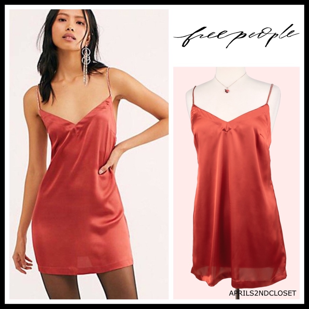 FREE PEOPLE BOHO SLIP CRYSTAL MINI DRESS A3C - Picture 16 of 16